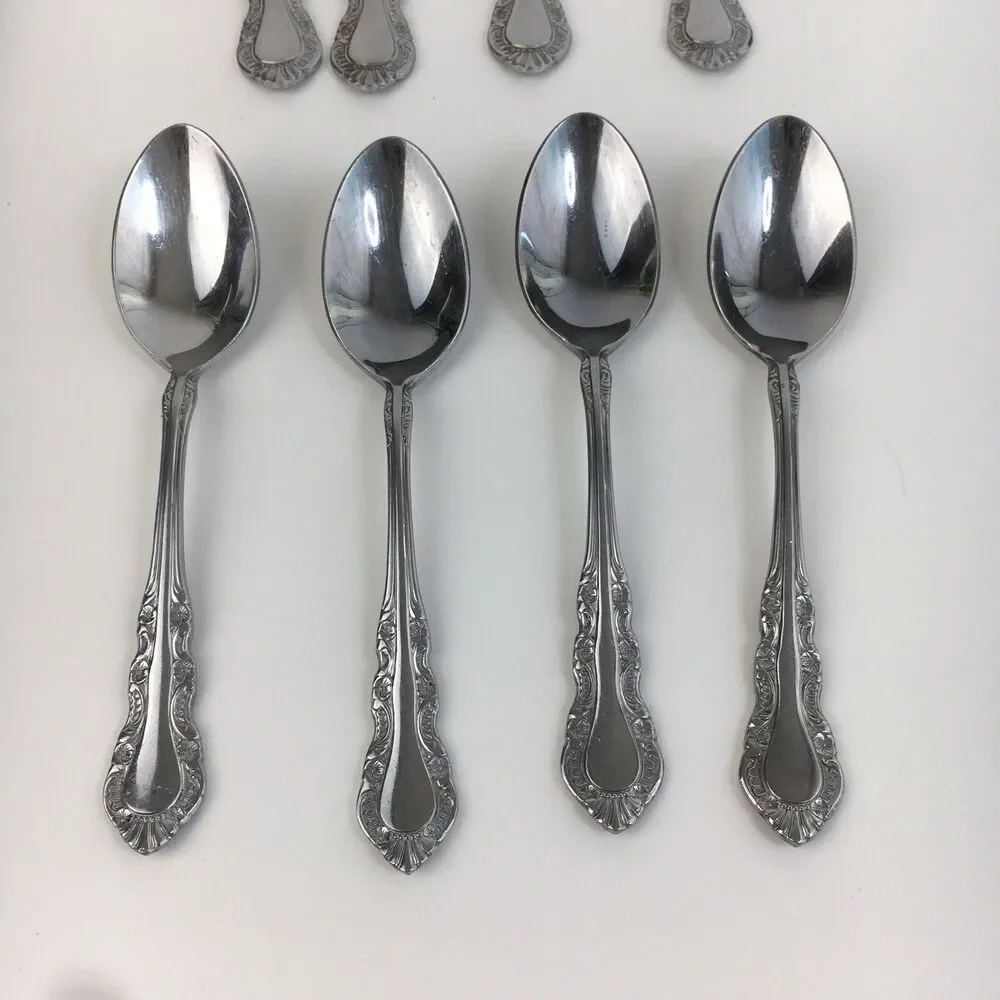 20pc FLORAL TIARA Reed & Barton Select Stainless Flatware  Forks Service for 4